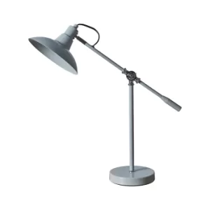 Civic Grey and Chrome Adjustable Table Lamp