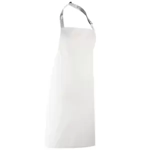 Premier 'colours' Bib Apron / Workwear (pack Of 2) (one Size, White)