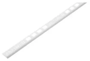 Homelux 6mm Round Edge PVC Tile Trim - White - 1.83m