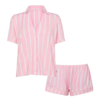 Chelsea Peers Chelsea Peers Classic Short Sleeve Set - Pink Stripe