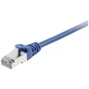 Equip 605538 RJ45 Network cable, patch cable CAT 6 S/FTP 15m Blue gold plated connectors