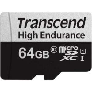 Transcend High Endurance 350V UHS-I MicroSDXC Memory Card 64GB