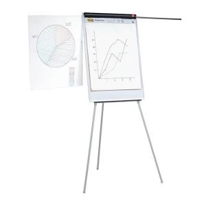 5 Star Office Easel Drywipe Magnetic with Pen Tray and Extension Arms Capacity A1 Grey