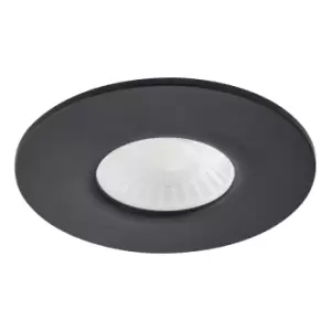 Spa Rhom LED Fire Rated Downlight 8W Dimmable IP65 Tri-Colour CCT Satin Black