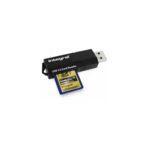 Integral USB3.0 CARDREADER DUAL SLOT SD MSD card reader USB 3.2 Gen 1 (3.1 Gen 1) Black
