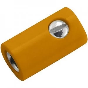 Mini jack socket Socket straight Pin diameter 2.6mm Orange