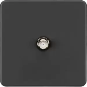 MLA Knightsbridge Screwless 1G Coaxial Socket (Non-Isolated) - Anthracite - SF0150AT