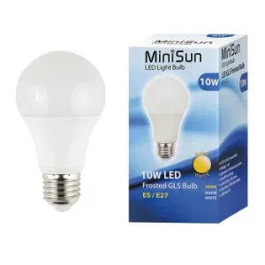 10 x 10W ES E27 Warm White LED GLS Bulbs