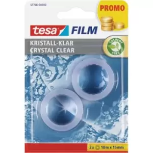tesa 57766-00000-14 Tesa film crystal Transparent (L x W) 10 m x 15mm 2 pc(s)