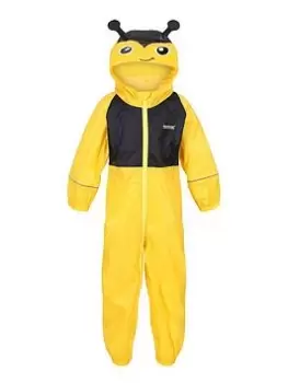 Regatta Kids Charco Bumble Bee Waterproof Suit - Yellow/black, Yellow/Black, Size 2-3 Years, Women