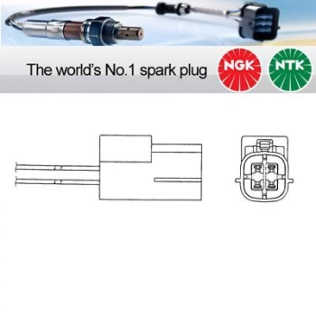 1x NGK NTK Oxygen O2 Lambda Sensor OZA544-N8 OZA544N8 (1804)