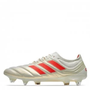 adidas Copa 19.1 FG Football Boots - White/SolarRed