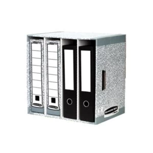 Bankers Box by Fellowes System File Store with 4 x Partitions Pack of 5