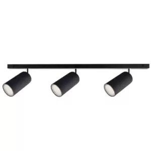 Eye Ceiling Spotlight Bar Black, 50cm, 3x GU10
