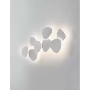 Belleville Integrated LED Wall Lamp White Gypsum, Aluminium LED 12W 1121Lm 3000K - Merano