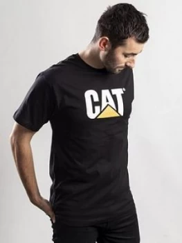 Caterpillar CAT Workwear Trademark Logo T-Shirt - Black, Size XL, Men