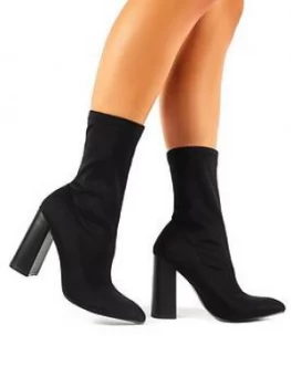 Public Desire Libby Ankle Boot, Black, Size 8, Women