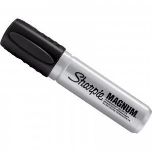 Sharpie Magnum Large Chisel Tip Permanent Marker Pen Black Pack of 1