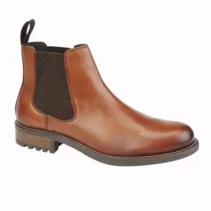 Roamers Mens Elgin Leather Ankle Boots (9 UK) (Tan)
