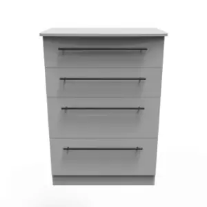 Welcome Furniture Finsbury 4 Drawer Deep Chest - Dust Grey