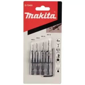 Countersink 4 Piece Drill Bit Set - n/a - Makita
