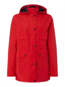 Barbour Altair Waterproof Block Hooded Coat Red