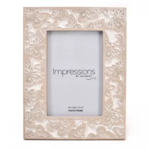 Impressions Butterfly Embossed Resin Photo Frame 4" x 6"