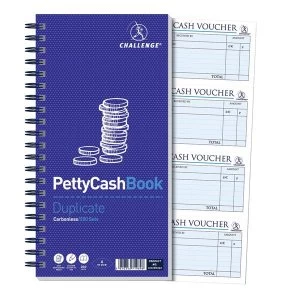 Challenge Wirebound Administration Book Pretty Cash 200 Sets 4Page 280x141mm Single