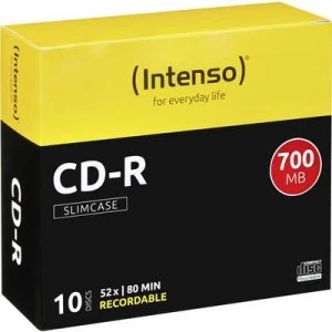 Intenso 1001622 Blank CD-R 80 700 MB 10 pc(s) Slim case