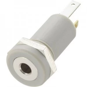 2.5mm audio jack Socket vertical vertical Number of pins 4 Stereo Grey Conrad Components