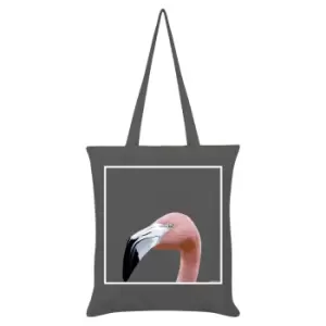 Inquisitive Creatures Flamingo Tote Bag (One Size) (Grey)