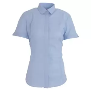 Brook Taverner Womens/Ladies Soave Short Sleeve Poplin Shirt (12) (Sky Blue)