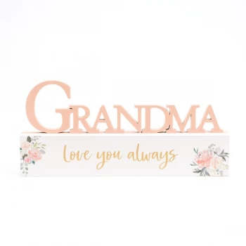 Peaches & Cream Mantel Plaque Grandma
