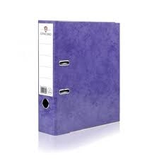 Concord A4 Contrast Lever Arch File Laminated Capacity 80mm Purple Pack 10