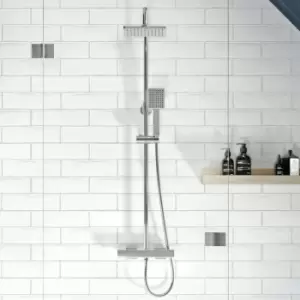Gainsborough GDSP Thermostatic Bar Mixer Shower Adjustable Drench Heads Chrome - Silver