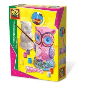 SES Creative - Childrens Owl Casting and Painting Set 6-12 Years (Multi-colour)