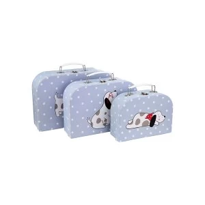 Sass & Belle Barney The Dog Suitcases (Set of 3)