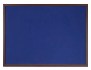 Bi-Office Earth-It Blue Felt 120x90cm cherry wd 32mm frm