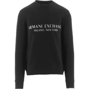 Armani Exchange Black Logo Sweatshirt