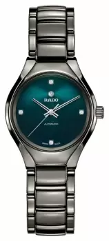 RADO R27243742 True S Automatic Green Diamond Set Dial Watch