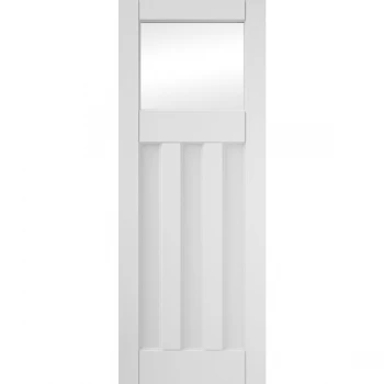 JELD-WEN Curated Deco White Primed 1 Light Clear Glazed Internal Door - 1981mm x 686mm (78 inch x 27 inch)