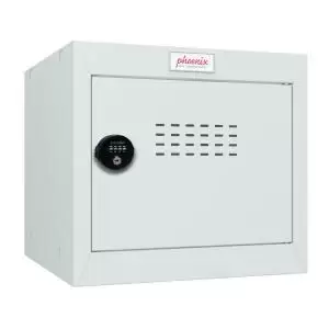 Phoenix CL Series Size 1 Cube Locker in Light Grey with Combination