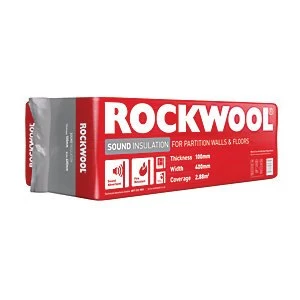 Rockwool Sound Insulation Slab - 100mm x 400mm x 1.2m