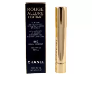 CHANEL ROUGE ALLURE L EXTRAIT lipstick recharge #brun affirme-862 1