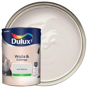 Dulux Walls & Ceilings Just Walnut Silk Emulsion Paint 5L