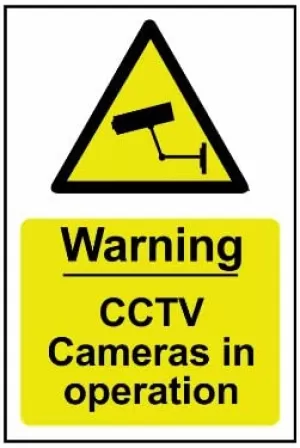 Scan Warning CCTV Cameras In Operation Sign 200mm 300mm Standard