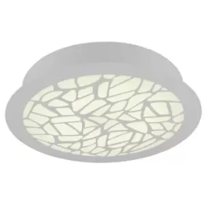 Fusion matte white glass ceiling lamp 1 bulb 8cm
