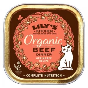 Lily's Kitchen Organic Beef Dinner for Cats - Saver Pack: 38 x 85g