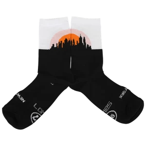 Sako7 New York Sunrise Socks White/Orange X Large