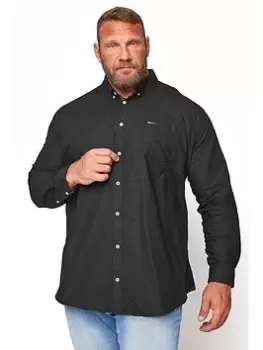 BadRhino Essential Long Sleeve Oxford Shirt - Black, Size 1Xl, Men